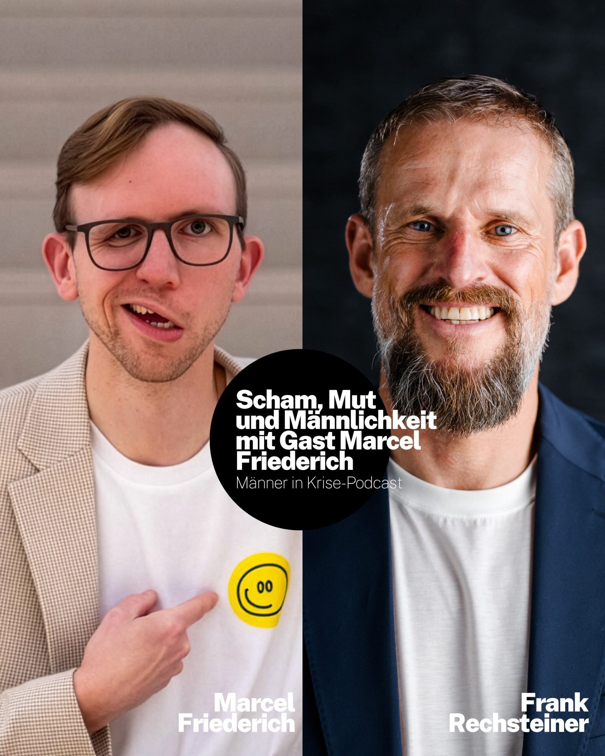Podcast-Premiere! Zum ersten Mal ist ein Gast dabei: Marcel Friederich, vielen als „Mutmacher“ bekannt.