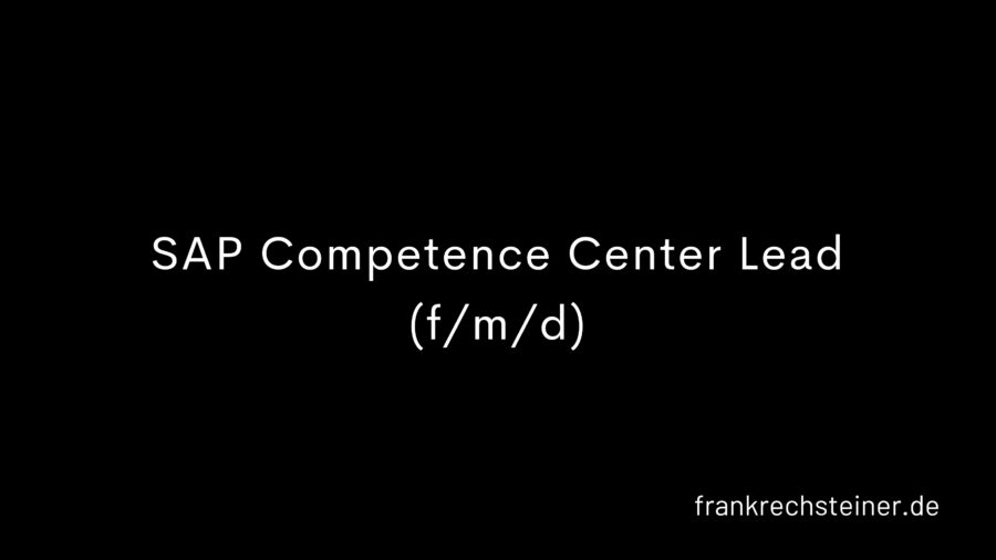 SAP Competence Center Lead Finance