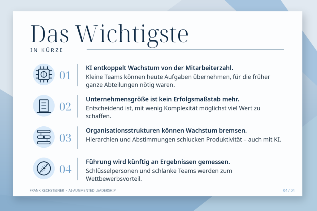 Das Wichtigste KI Unternehmenswachstum DE