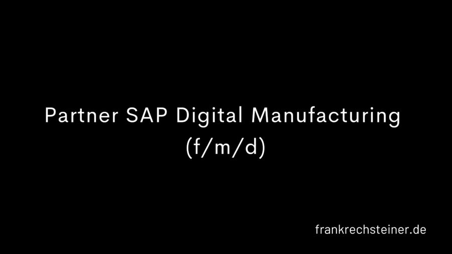 Partner SAP Digital Manufacturing